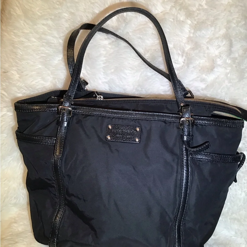 Kate spade black shoulder tote bag